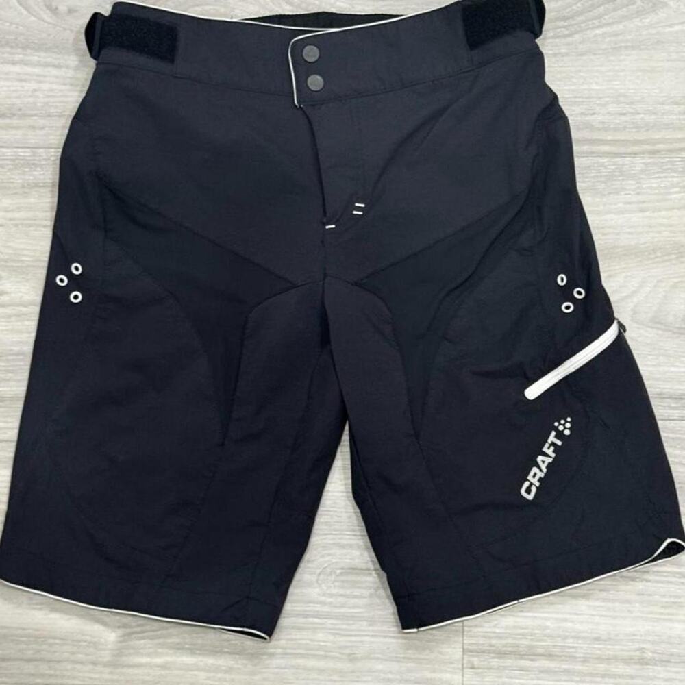 Craft black shorts with white